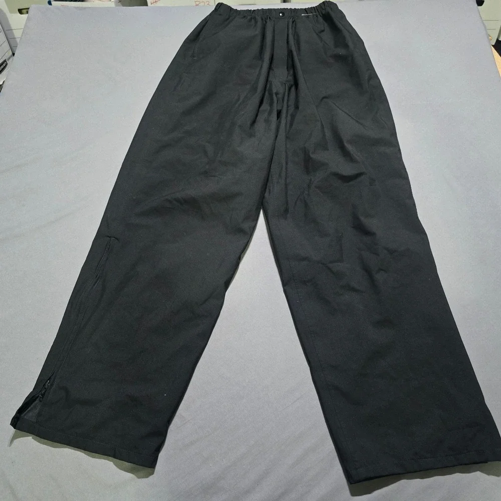 Forrester's Gore-Tex Rain Pants Mens Large Black Waterproof Zipper Leg Utility